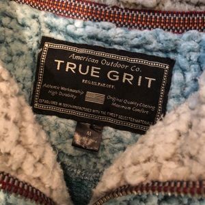 True Grit Pretty Blue Sz Medium Pullover